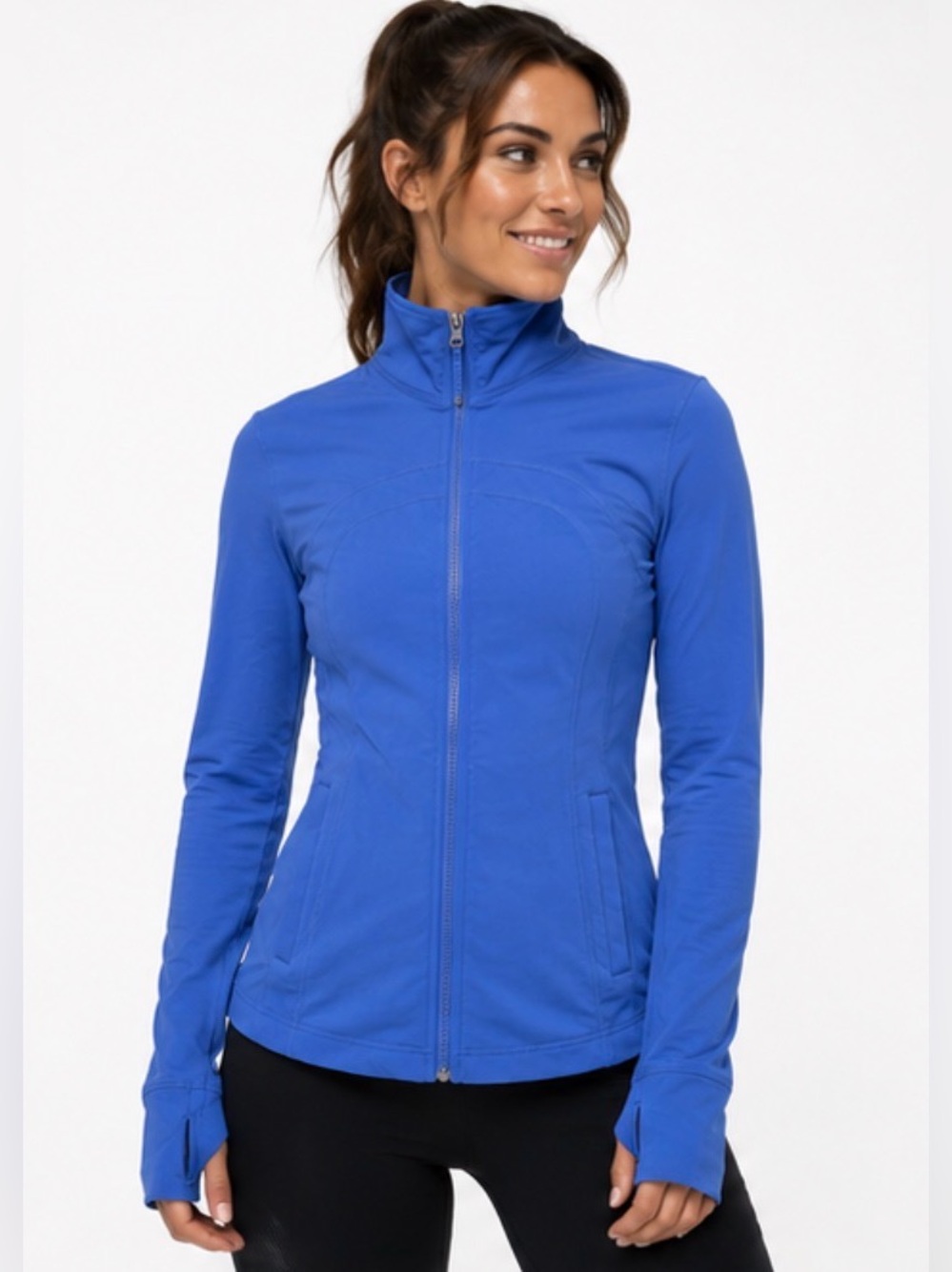 Lululemon Blue Full Zip Define Jacket Size 8 Like New